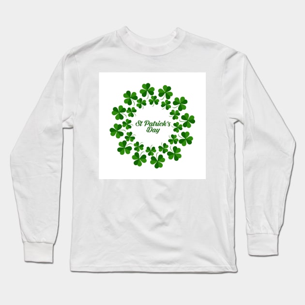 Lucky leaf clover st.Patrick's Day Long Sleeve T-Shirt by TeeRock